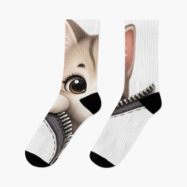 Item preview, Cute Zipper Cat – Adorable Kawaii Kitty Design designed and sold by StyxIND.