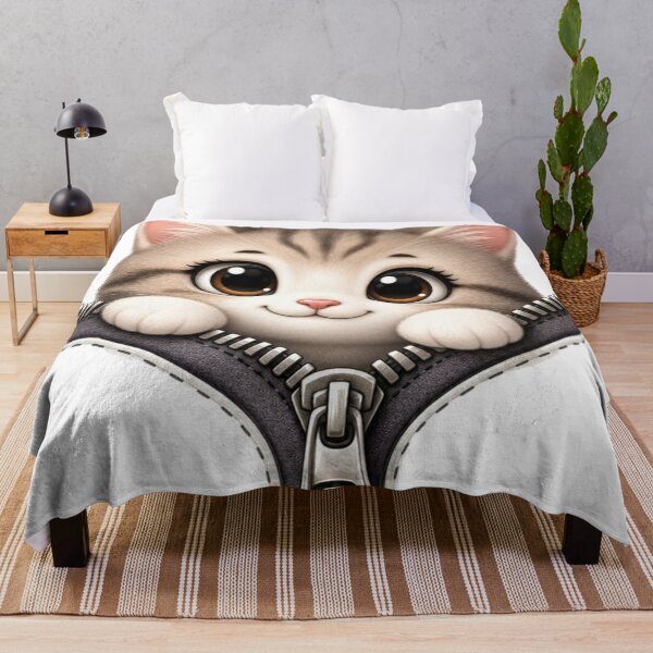 Item preview, Cute Zipper Cat – Adorable Kawaii Kitty Design designed and sold by StyxIND.