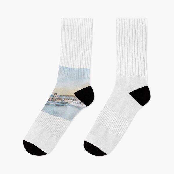 Item preview, The Lower Prom in the snow at Whitley Bay designed and sold by artymarshy.