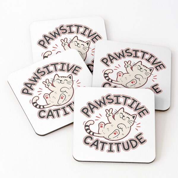 Item preview, Pawsitive Cattitude Cat Thumbs Up Wink Funny designed and sold by OlyvieArt.