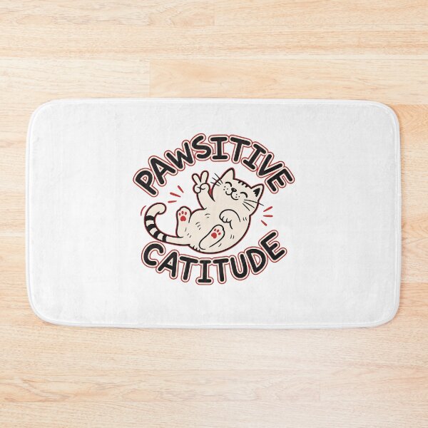 Item preview, Pawsitive Cattitude Cat Thumbs Up Wink Funny designed and sold by OlyvieArt.