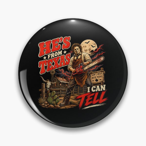 Item preview, Hes From Texas I Can Tell Skeleton Chainsaw Halloween designed and sold by DaveBevitt.