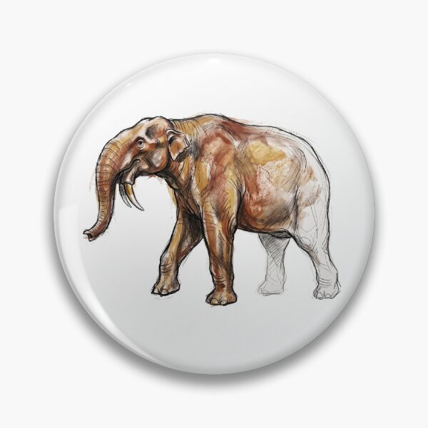 Item preview, Deinotherium Giganteum Illustration: Prehistoric Downward-Tusked Elephant Art Print designed and sold by FreiherrPK.