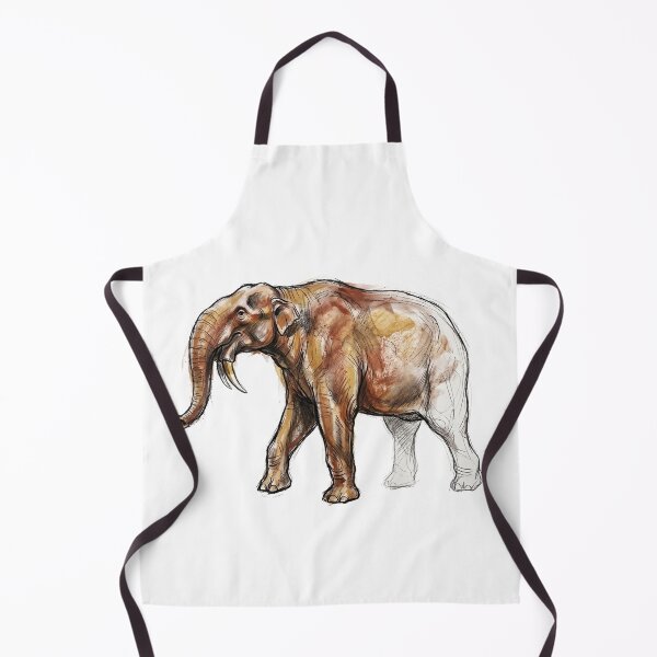 Item preview, Deinotherium Giganteum Illustration: Prehistoric Downward-Tusked Elephant Art Print designed and sold by FreiherrPK.