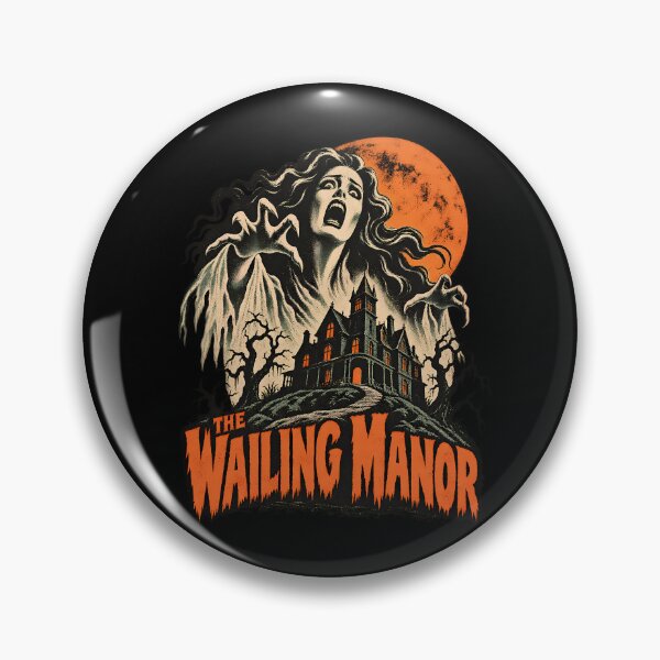 Item preview, The Wailing Manor Vintage Horror Haunted House with Eerie Monstrous Figure designed and sold by potseed21.