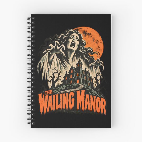 Item preview, The Wailing Manor Vintage Horror Haunted House with Eerie Monstrous Figure designed and sold by potseed21.