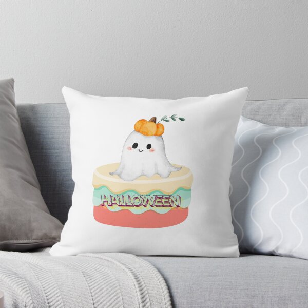 Item preview, Cute Halloween Ghost Pumpkin Cake – Kawaii Spooky Dessert designed and sold by Palette _Vibes.