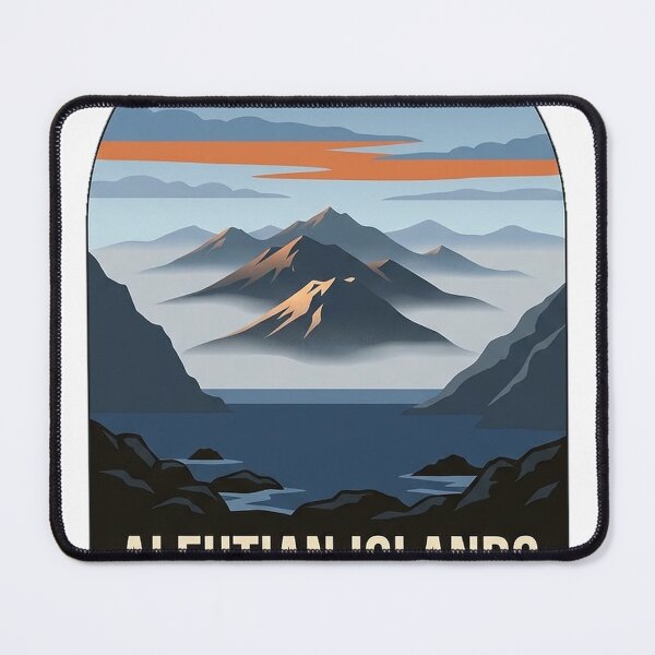 Item preview, Aleutian Islands Volcanic Archipelago Alaska Travel Sticker designed and sold by DetourDgn.