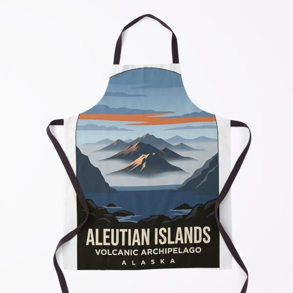 Item preview, Aleutian Islands Volcanic Archipelago Alaska Travel Sticker designed and sold by DetourDgn.