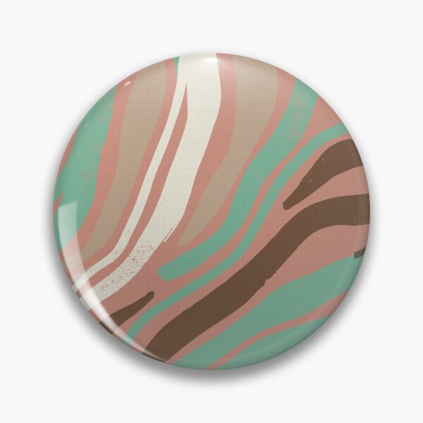 Item preview, Organic Waves and Abstract Lines in Terracotta and Turquoise designed and sold by Pattique.