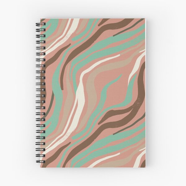Item preview, Organic Waves and Abstract Lines in Terracotta and Turquoise designed and sold by Pattique.