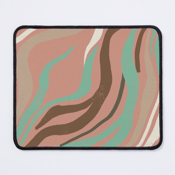 Item preview, Organic Waves and Abstract Lines in Terracotta and Turquoise designed and sold by Pattique.