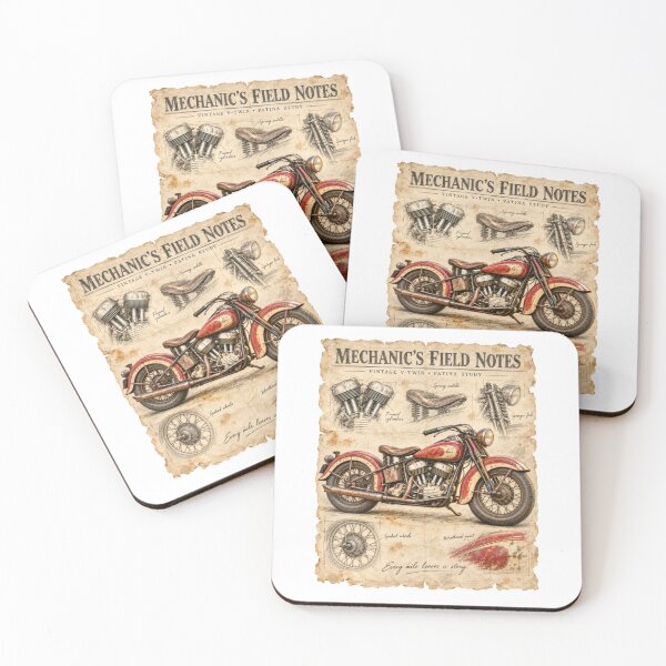 Item preview, Vintage Motorcycle Mechanic’s Field Notes — Every Mile Leaves a Story designed and sold by Russell Thorne.