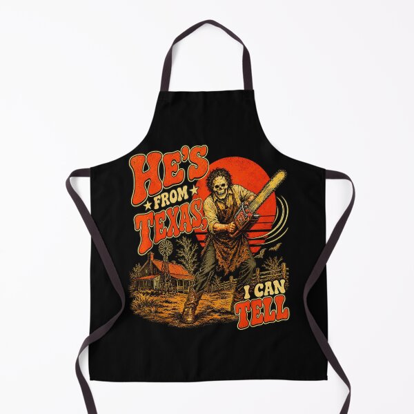 Item preview, Hes From Texas I Can Tell Skeleton Halloween Horror designed and sold by DaveBevitt.
