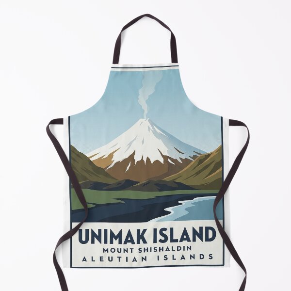 Item preview, Mount Shishaldin Unimak Island Aleutian Alaska Sticker designed and sold by DetourDgn.