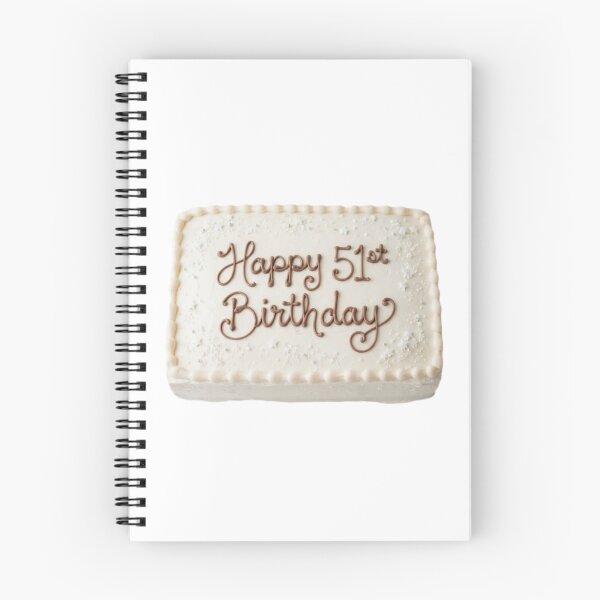 Item preview, Happy 51st birthday 51 cute adorable cake party vanilla white kawaii designed and sold by CheeseBlueprint.