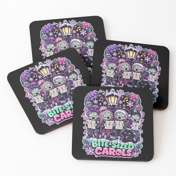 Item preview, Zombie Christmas Carolers Creepy Cute  designed and sold by Design Vibras.