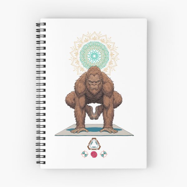 Item preview, Funny Yoga Bigfoot in Crow Pose Bakasana Graphic Art designed and sold by Whimsy Trail Co.