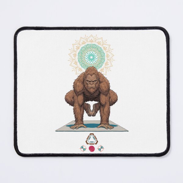 Item preview, Funny Yoga Bigfoot in Crow Pose Bakasana Graphic Art designed and sold by Whimsy Trail Co.