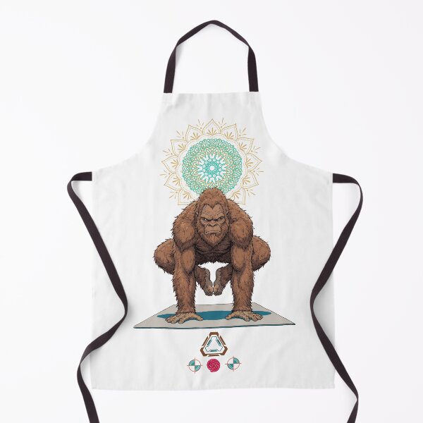 Item preview, Funny Yoga Bigfoot in Crow Pose Bakasana Graphic Art designed and sold by Whimsy Trail Co.
