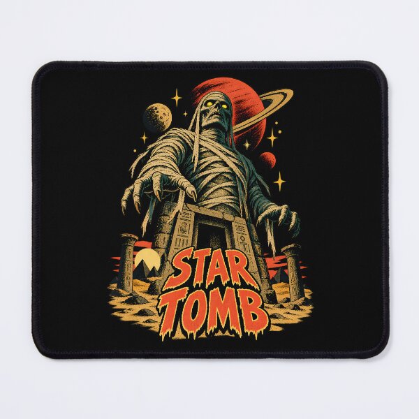Item preview, Star Tomb Cosmic Mummy Vintage Comic Style Horror Illustration designed and sold by potseed21.