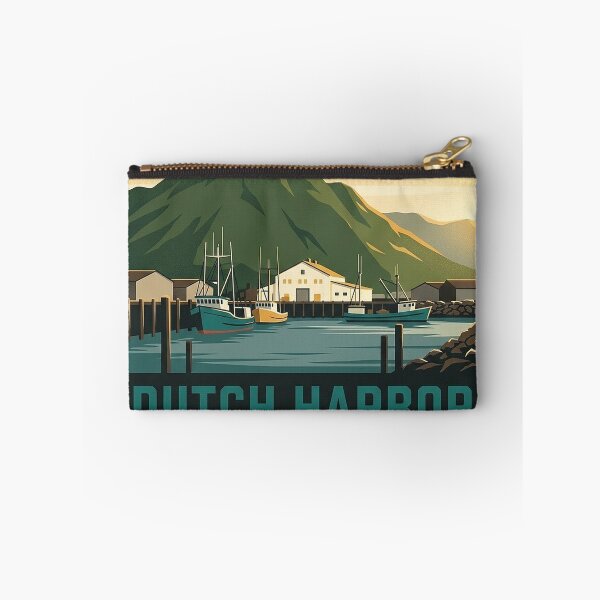 Item preview, Dutch Harbor Unalaska Island Aleutian Fishing Port Sticker designed and sold by DetourDgn.