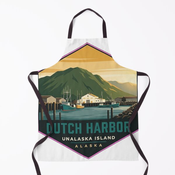 Item preview, Dutch Harbor Unalaska Island Aleutian Fishing Port Sticker designed and sold by DetourDgn.