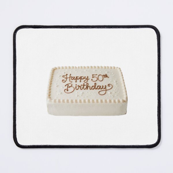 Item preview, Happy 50th birthday 50 cute adorable cake party vanilla white kawaii designed and sold by CheeseBlueprint.