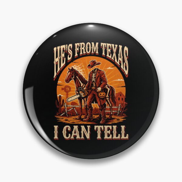 Item preview, Hes From Texas I Can Tell Chainsaw Cool Horror designed and sold by DaveBevitt.