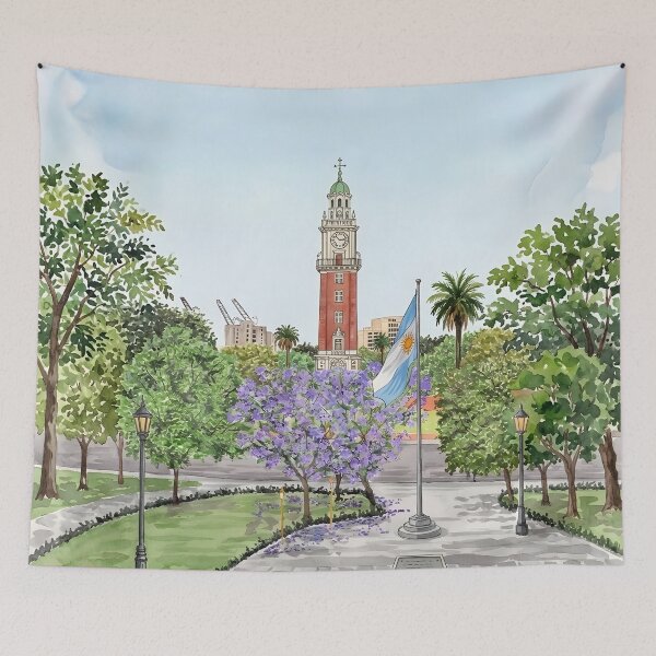 Item preview, Buenos Aires Retiro Acuarela Viajes Arte designed and sold by POSTERIOCREW.