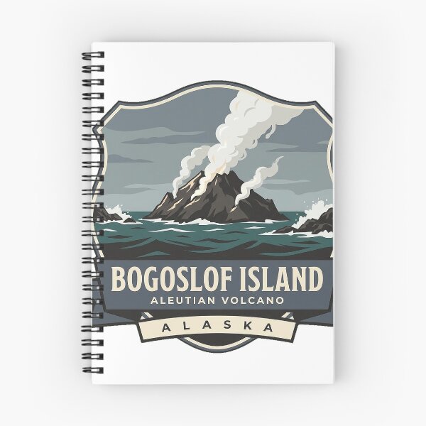 Item preview, Bogoslof Island Active Volcano Aleutian Alaska Sticker designed and sold by DetourDgn.