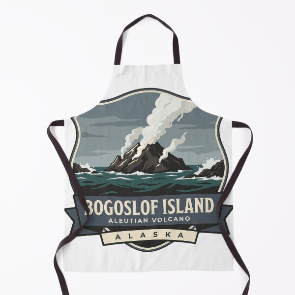 Item preview, Bogoslof Island Active Volcano Aleutian Alaska Sticker designed and sold by DetourDgn.