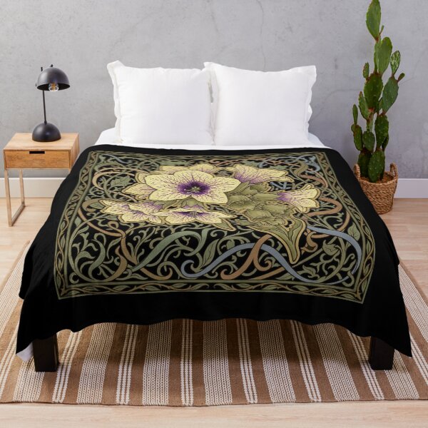 Item preview, Hyoscyamus Niger Henbane Art Nouveau: Poison Garden Botanical Print designed and sold by FreiherrPK.