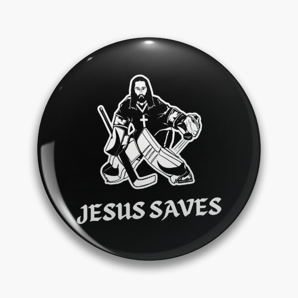 Item preview, Jesus Saves Hockey Goalie  designed and sold by CALECKWOOD12.