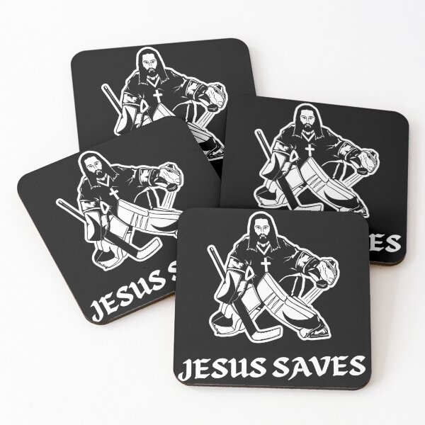 Item preview, Jesus Saves Hockey Goalie  designed and sold by CALECKWOOD12.