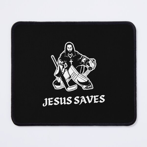 Item preview, Jesus Saves Hockey Goalie  designed and sold by CALECKWOOD12.