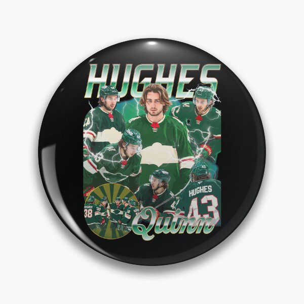 Item preview, Quinn Hughes Vintage 90s Style Hockey Design designed and sold by CALECKWOOD12.