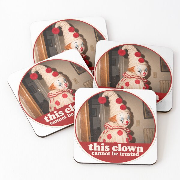 Item preview, This Clown Cannot Be Trusted . ClownCore. Vintage Creepy Clown Meme. designed and sold by CoCoArt-Ua.