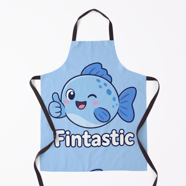 Item preview, Fintastic Funny Fish Illustration | Cute Pun Gift designed and sold by moonlit.ink.shop.
