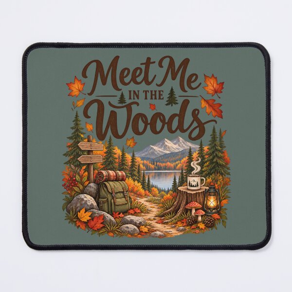 Item preview, Meet Me in the Woods – Cozy Autumn Hiking Adventure designed and sold by blankTeeShirt.