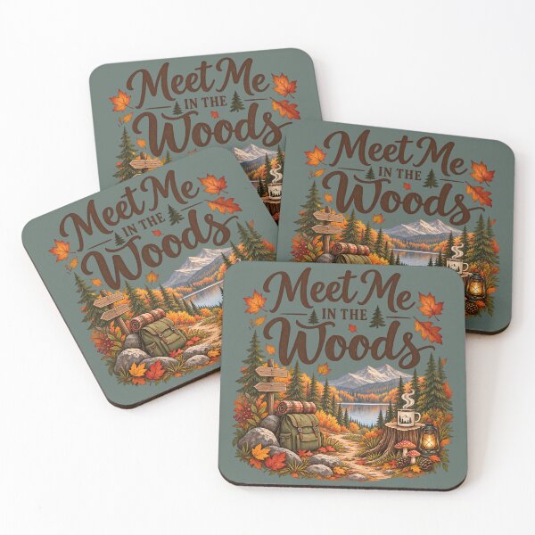Item preview, Meet Me in the Woods – Cozy Autumn Hiking Adventure designed and sold by blankTeeShirt.