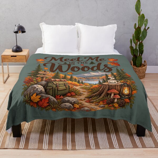 Item preview, Meet Me in the Woods – Cozy Autumn Hiking Adventure designed and sold by blankTeeShirt.