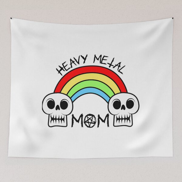 Item preview, heavy metal mom - funny skulls designed and sold by CandelariaFlo.