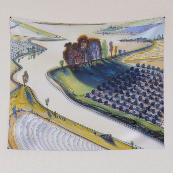Item preview, Flatland River, 1997, de Wayne Thiebaud - Galería de Wayne Thiebaud designed and sold by namikikkik.