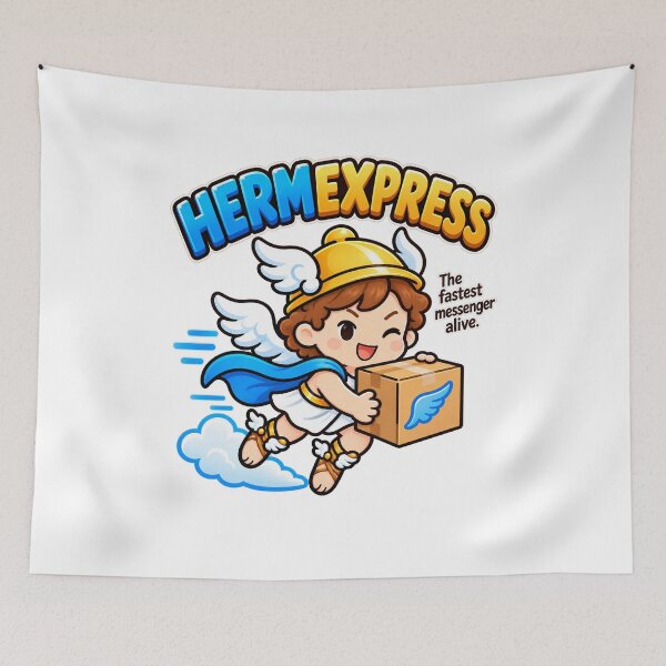 Item preview, Hermes HERMEXPRESS Funny Greek Mythology Pun designed and sold by PUNserious.