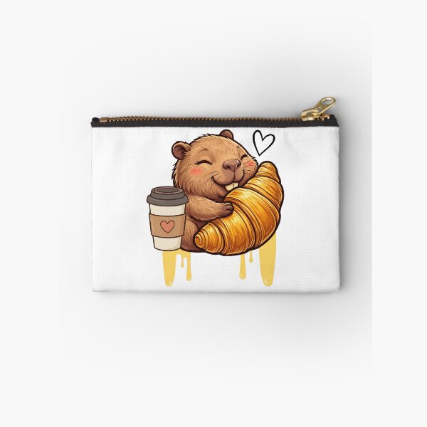 Item preview, Cute Capybara Croissant Coffee designed and sold by yuki-hana.