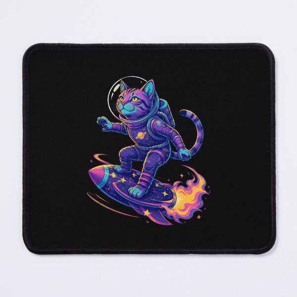 Item preview, Cosmic Cat Galaxy Swirl Space Art designed and sold by OlyvieArt.