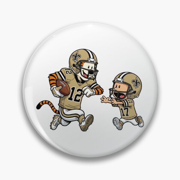 Item preview, Calvin And Hobbes Playing Football Fan New Orleans Team designed and sold by DamianRoy88.