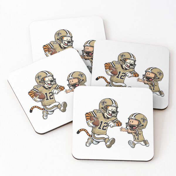 Item preview, Calvin And Hobbes Playing Football Fan New Orleans Team designed and sold by DamianRoy88.