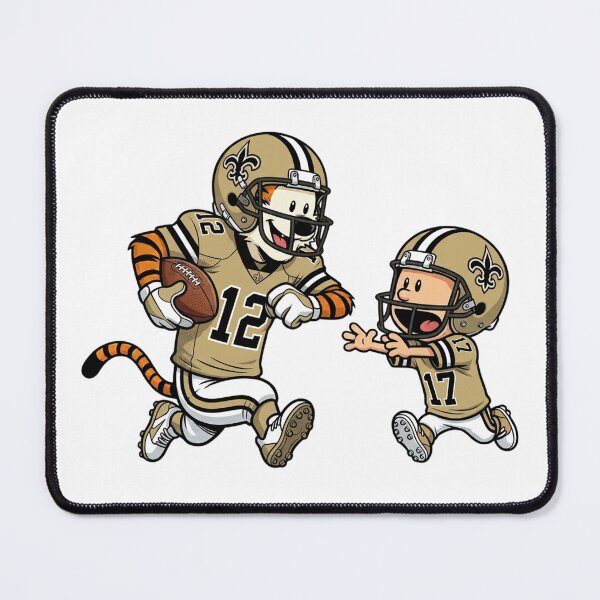Item preview, Calvin And Hobbes Playing Football Fan New Orleans Team designed and sold by DamianRoy88.
